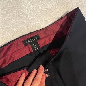 Rachel Zoe navy dress pants mid rise straight bottom